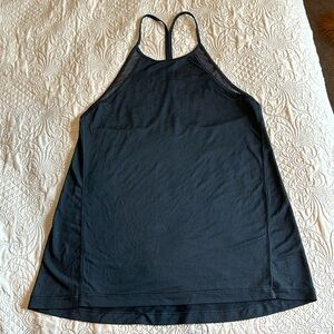 Lululemon black racer back tank size 4